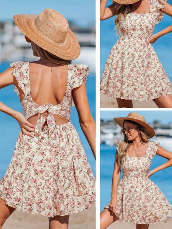 Cupshe Dresses & Skirts - NWT CUPSHE Whimsical Blooms Floral Mini Dress Size Medium